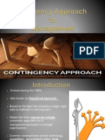Contingency Approach 