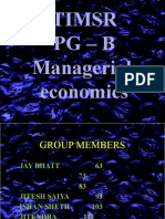 Timsr PG - B Managerial Economics