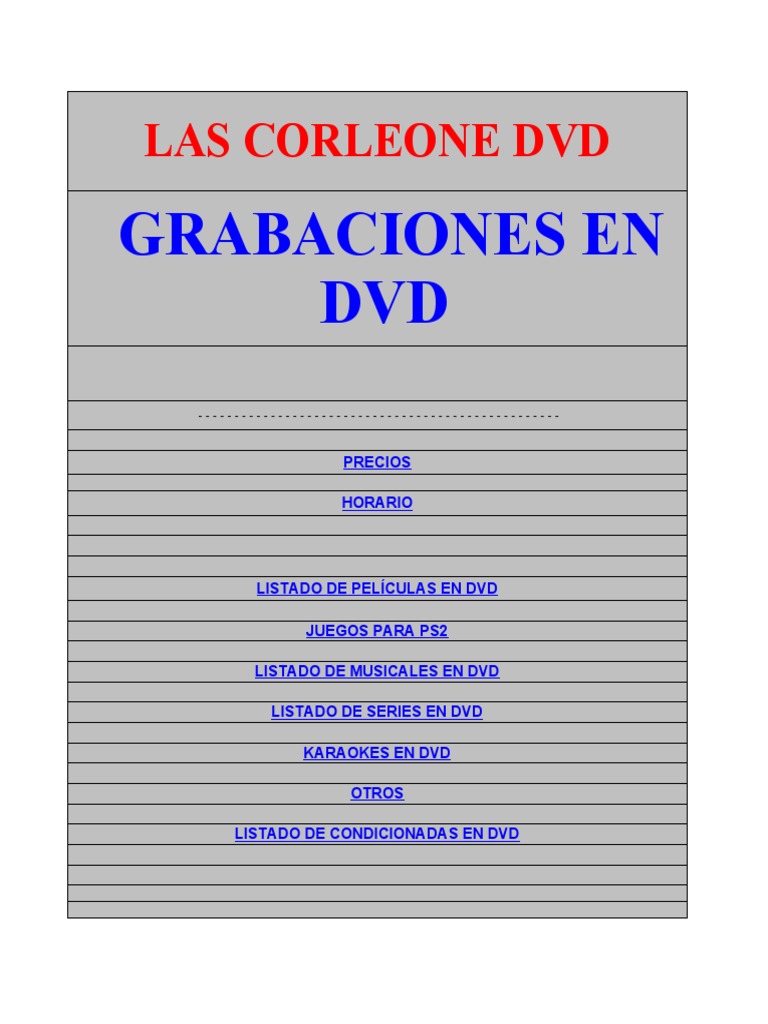Las Corleone DvdHotmail
