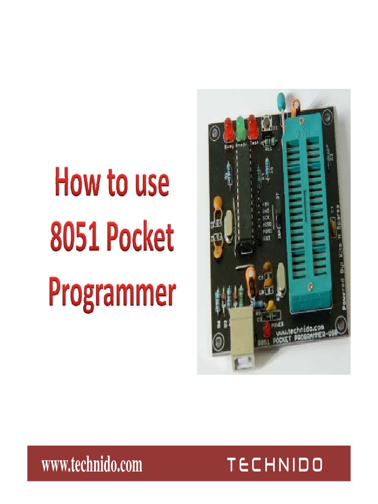 8051 Pocket Programmer Guide | PDF | Usb | Microcontroller