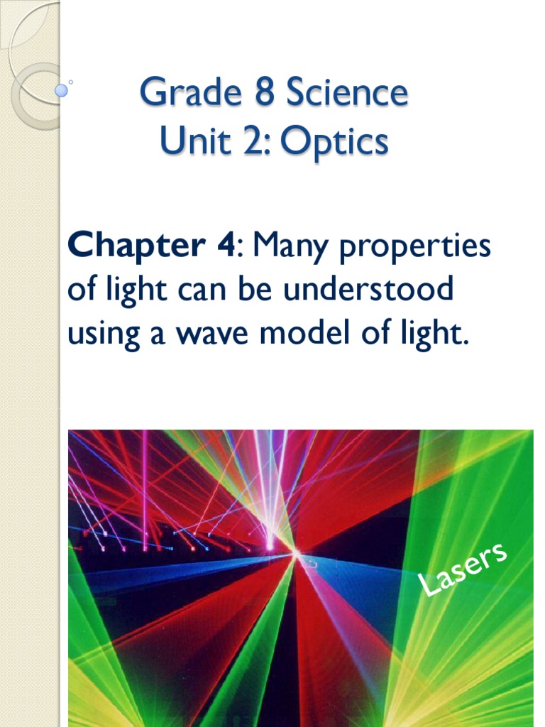 Grade 8 Science: Understanding Light Properties | PDF | Light ...