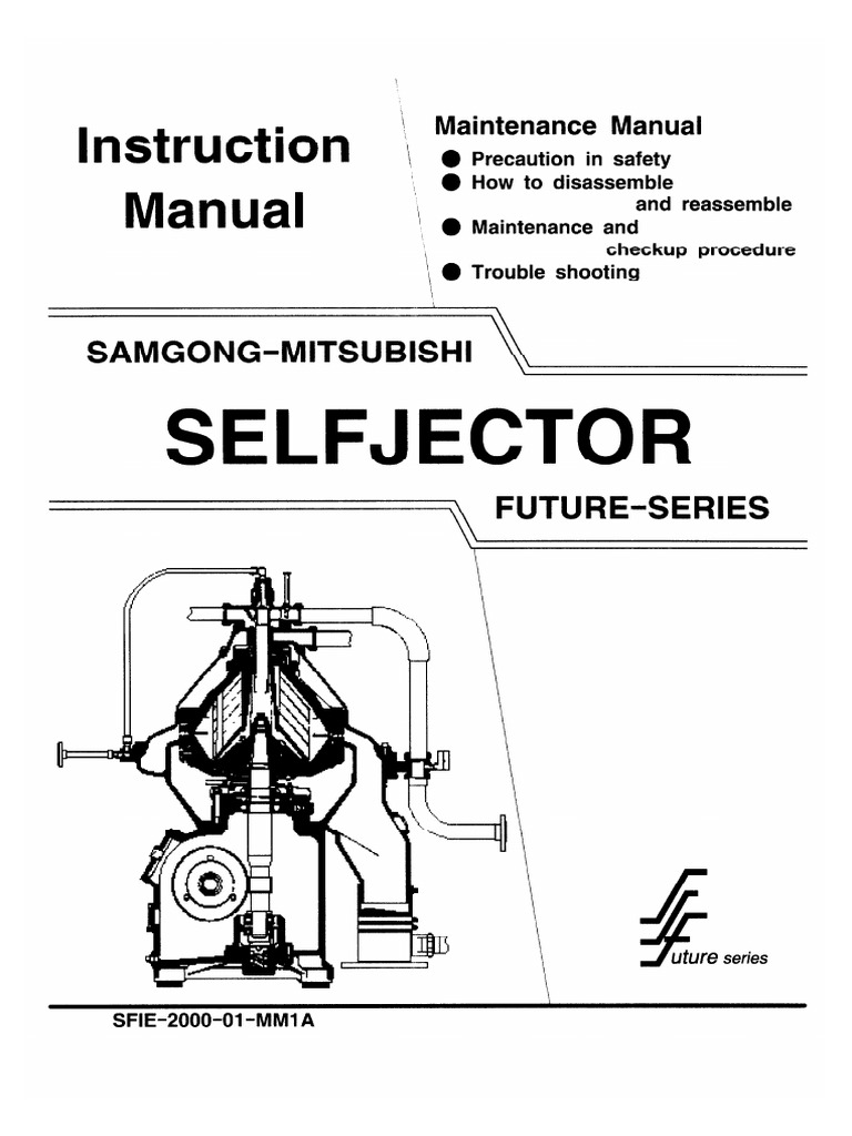 Operating and Maintenance Manual of Mitsubishi Purifier PDF PDF