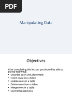 Manipulating Data Lecture - PPSX