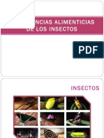 Preferencias Alimenticias de Los Insectos