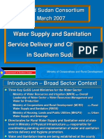 Second Sudan Consortium March 2007: Water Supply and Sanitation Service Delivery and Challenges in Southern Sudan