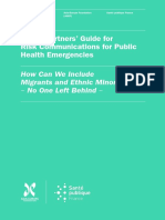 ASEM Partners' Guide For Risk Communications For Public Health Emergencies