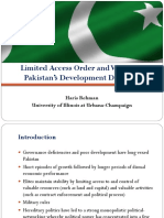 Limited Access Order and Violence in Pakistan