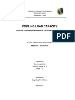 Cooling Load Calculations for an Apartment