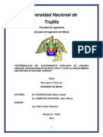 Determinacion de Sostenimiento Geomecanica PDF