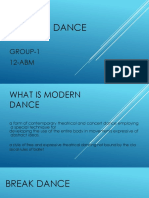 Modern Dance: Group-1 12-ABM