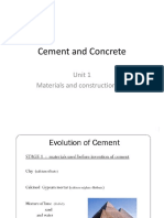 Unit 1 Cement and Concrete