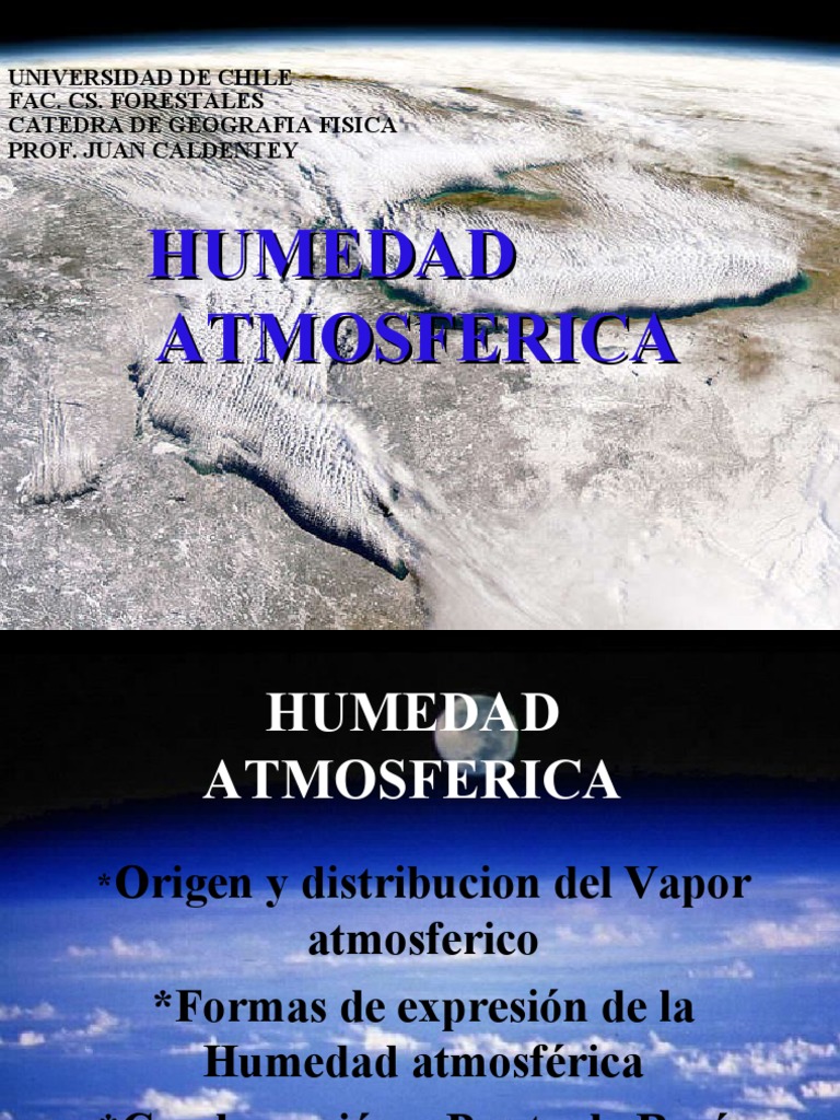 Definición y Tipos de Humedad Atmosférica | PDF | Humedad | Materiales ...