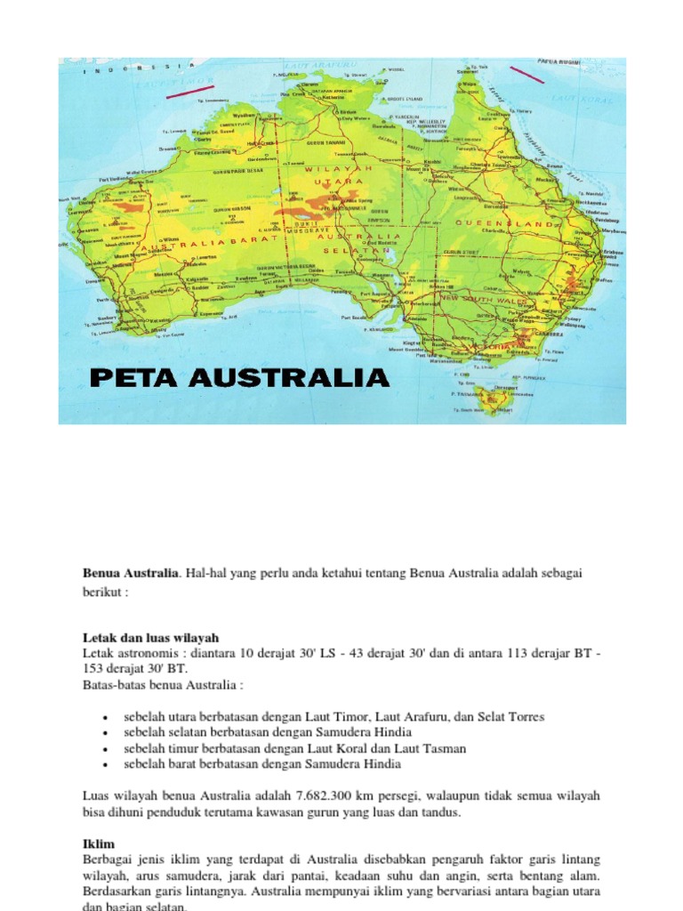 Di bagian utara benua australia beriklim