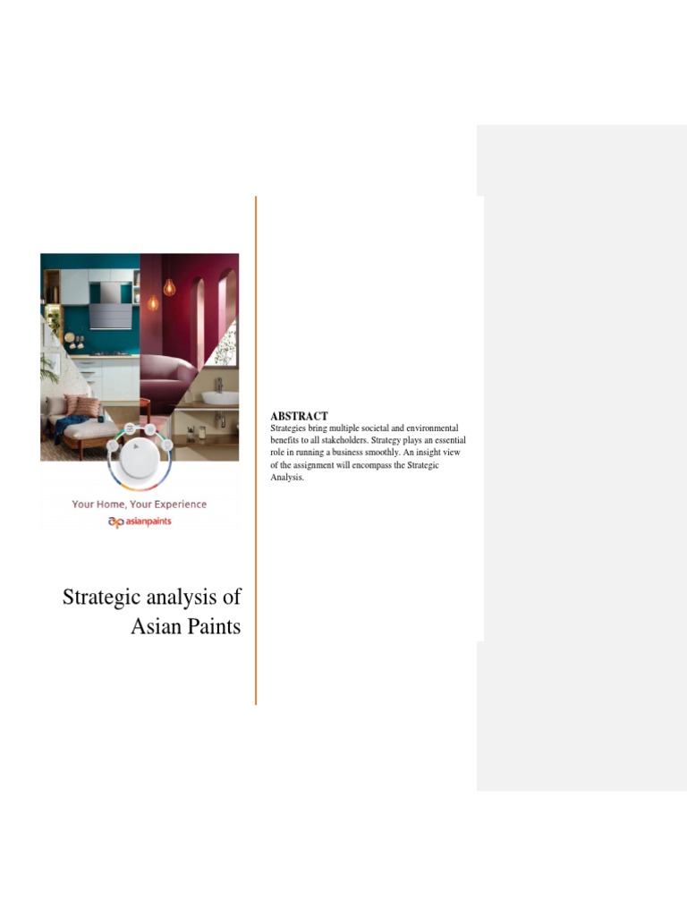 Strategic Analysis of Asian Paints | PDF | Enterprise Resource Planning ...
