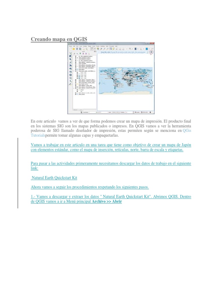 Creando Mapa En Qgis Pdf Point And Click Sistema De Información