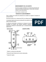 Dimensionamiento de Los Equipos