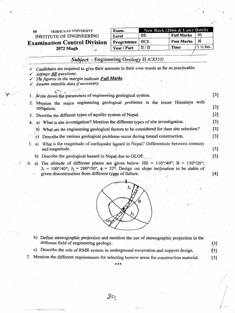 Civil Ii Ii Part Pdf Landslide Geology
