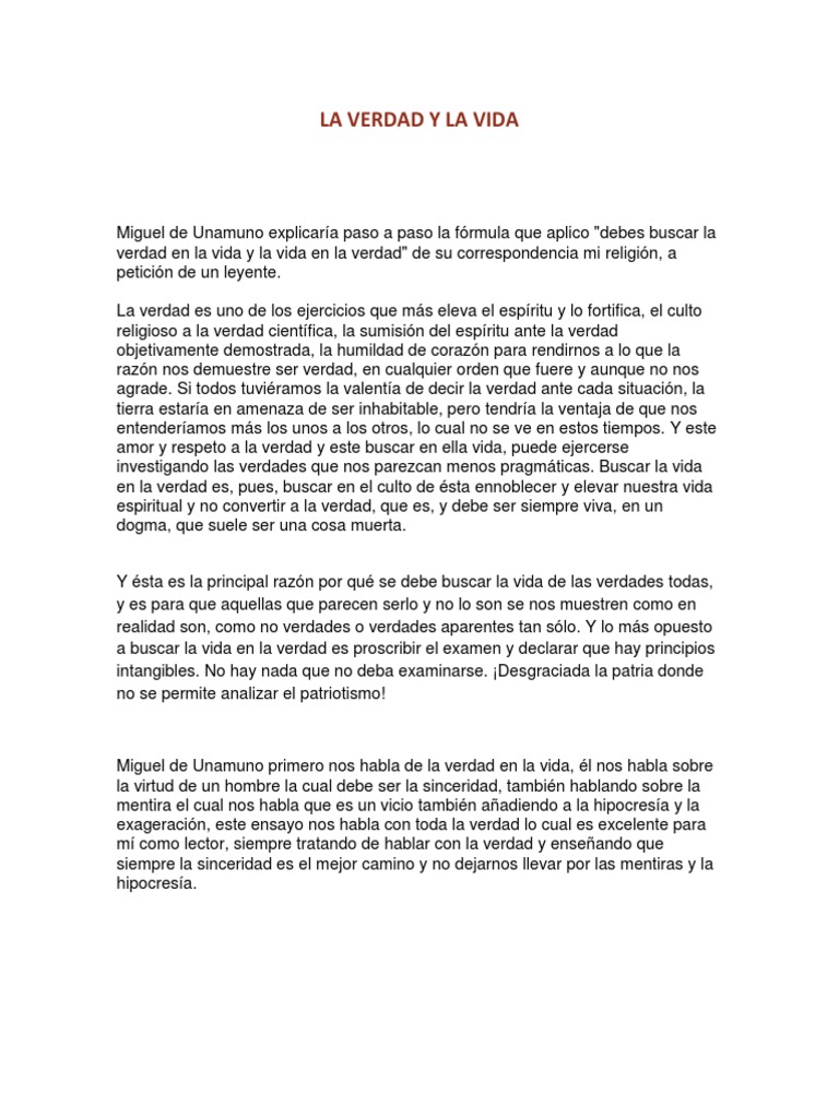 La búsqueda de la verdad en la vida | PDF | Verdad | Vida