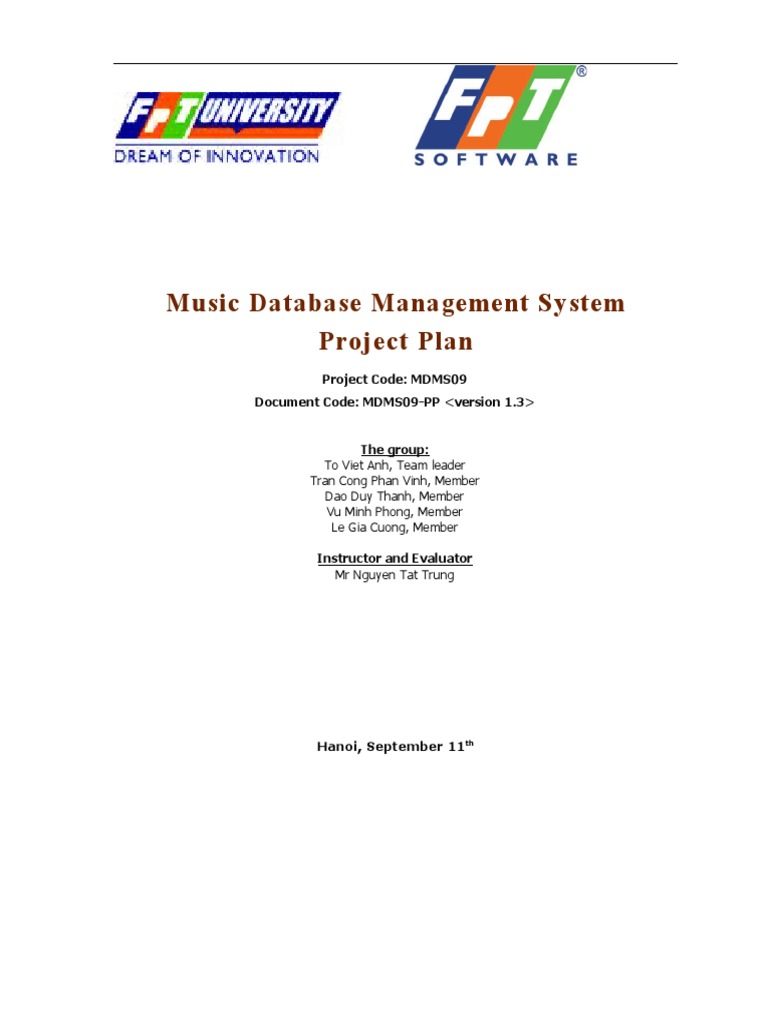 Music Database Management System Plan | PDF | Operating System | Software