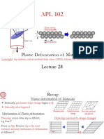 Plastic Deformation of Materials: Concepts