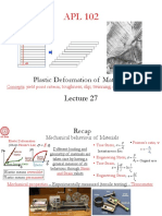 Plastic Deformation of Materials: Toughness Slip Twinning Slip Lines Slip Systems