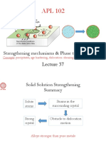 Strengthening Mechanisms & Phase Transformations