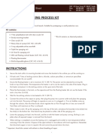 Professional Etching Process Kit: Instruction Sheet