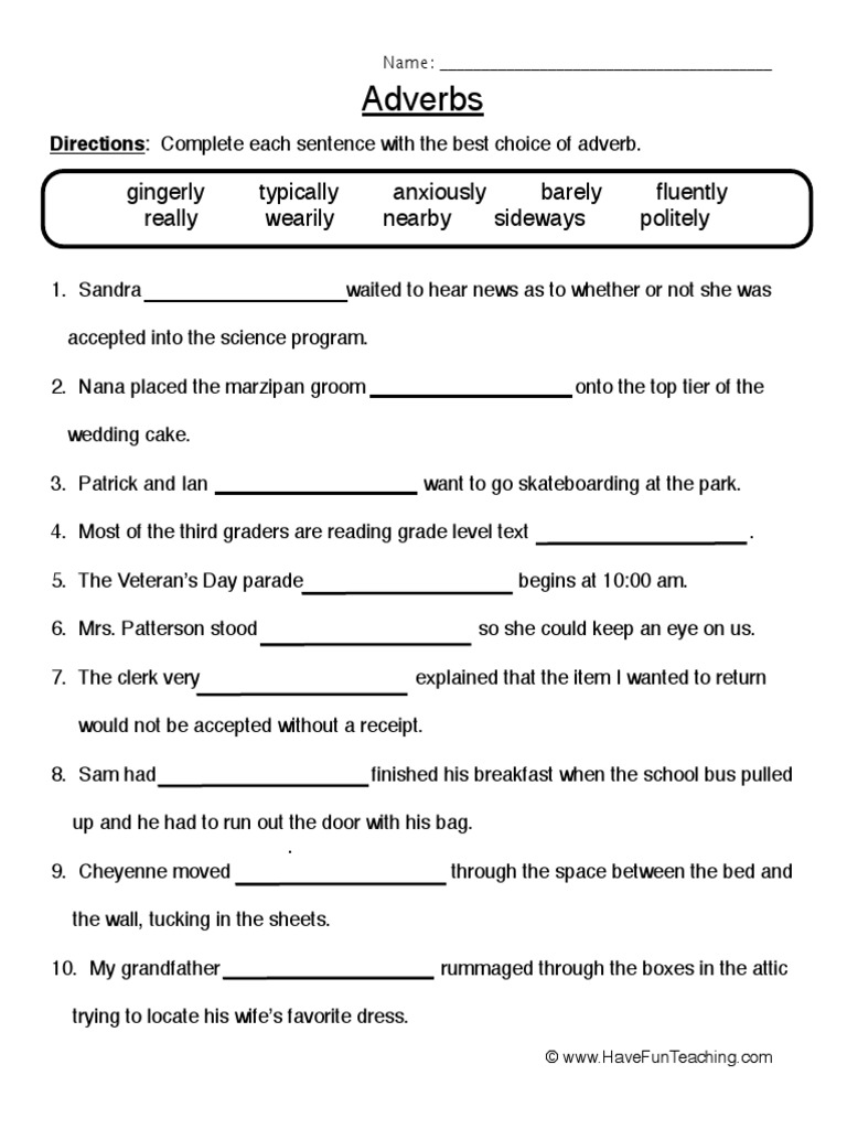 4th-grade-adverb-worksheets