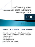 Parts of steering gear. University Of Maritime Caribean