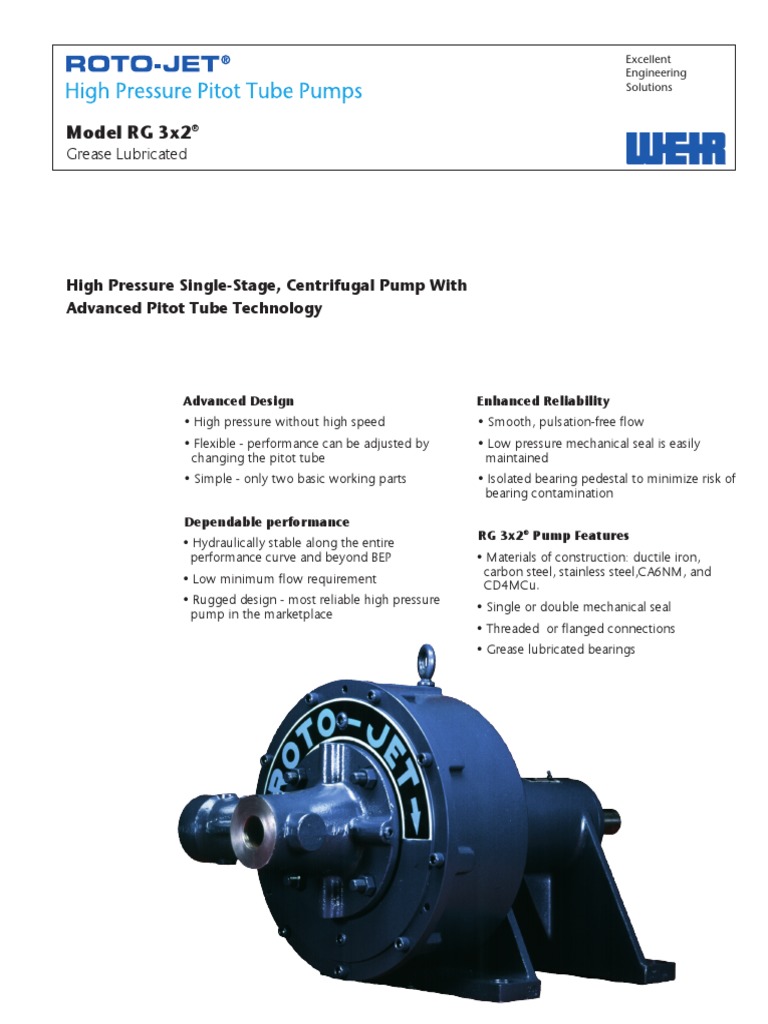 RotoJet RG 3x2 PDF Pump Pipe (Fluid Conveyance)