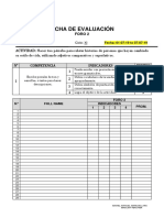 Ficha de Evaluación de Foro 2