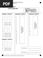 Language 1: Language 1: Section A Language 2: Section C Language 2: Section D