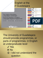 Working in English at The University of Guadalajara
