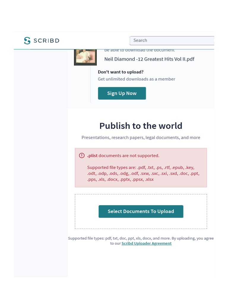 Publish To The World Neil Diamond 12 Greatest Hits Vol Ii Pdf Scribd World Wide Web