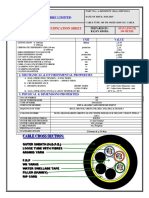 Design Sheet For 36F ADSS Cable - 100 Metre Span