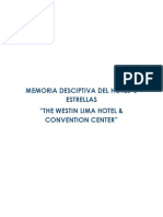 CorrecionesMEMORIA DESCRIPTIVA Hotel Westin Lima