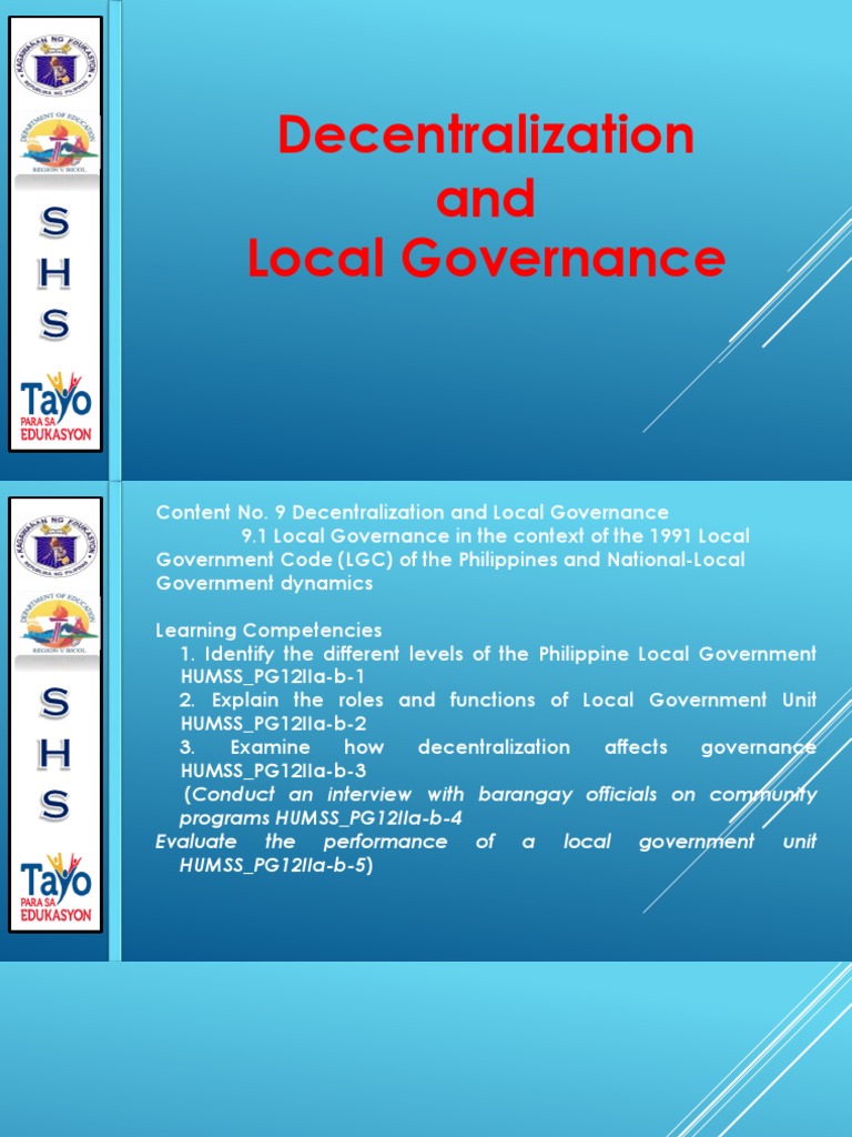1 Edited Decentralization and Local Governance | PDF | Local Government ...
