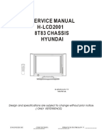 Service Manual H-LCD2001 8T83 Chassis Hyundai