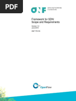 Framework For SDN - Scope and Requirements