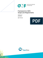 Framework For SDN - Scope and Requirements