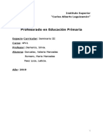 Planificación Inglés, Jornada Extendida. Cba