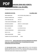 Download Surat Perjanjian Sewa Beli Kereta Proton Persona 1Amri by Yatie Abudollah SN41713094 doc pdf