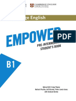 Empower B1 Pre Intermediate CUP Contents PDF