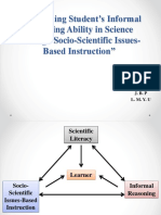 Reinforcing Student's Informal Reasoning Ability in Science Through Socio-Scientific Issues-Based Instruction