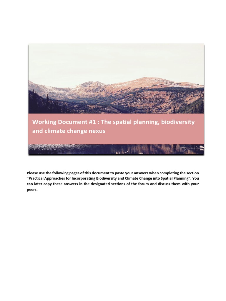 Biodiversity and Climate in Spatial Planning | PDF | Art