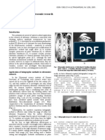 Optical Holography in Ultrasonic Research: S. Sajauskas