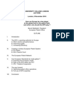 How can Europe be a key player at a global level in the patent field?