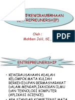 Materi Kewirausahaan (Entrepreunership) : Oleh: Mahben Jalil, SE., MM