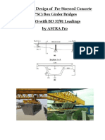 PSC Box Girder Bridge With Abutment & Pier Design in BS