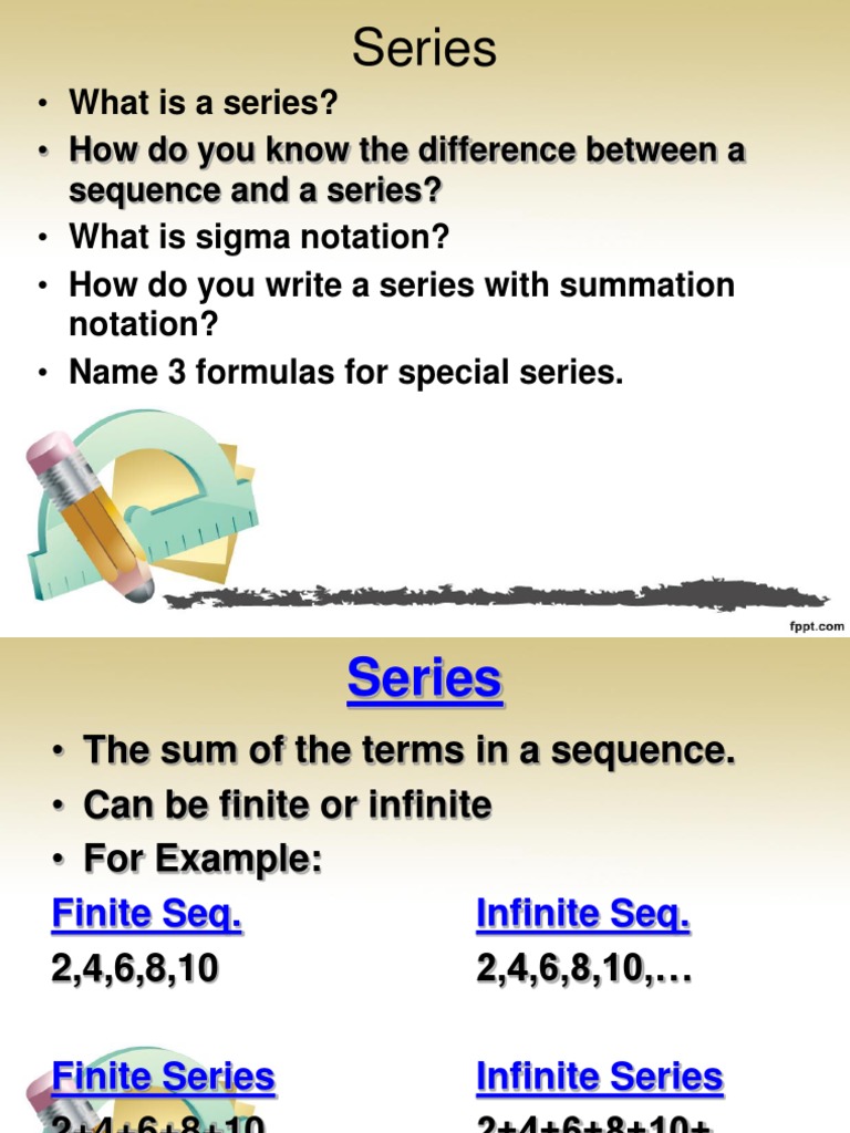 Understanding Series and Summation Notation | PDF | Summation | Series ...